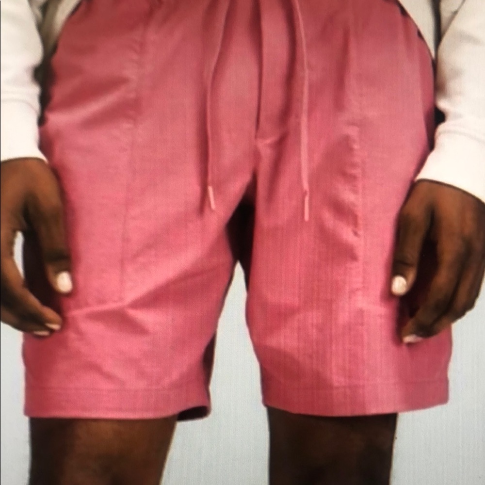 Men's Pink Drawstring Shorts